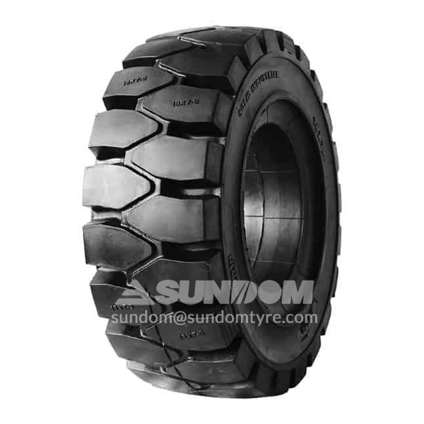 Solid forklift tire